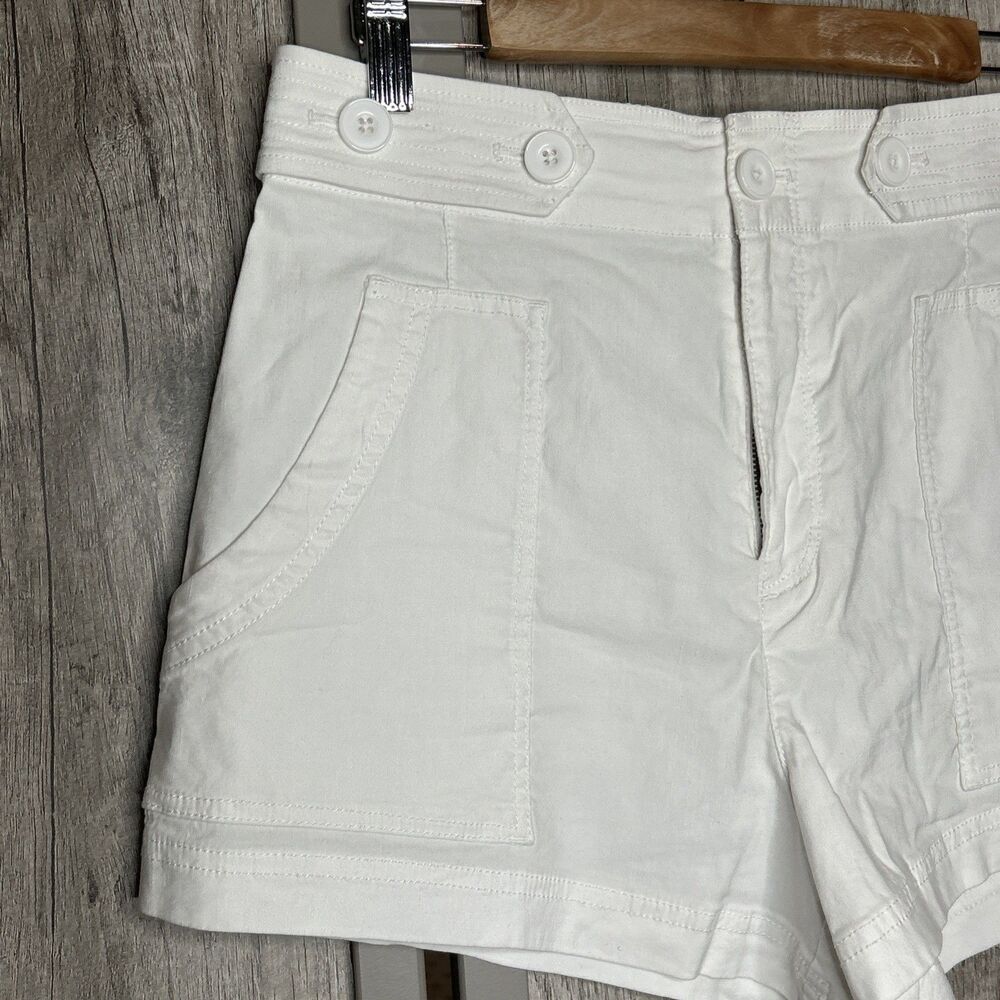 Maeve Shorts Size 8 White Color High Rise Pockets OB1430408 - Picture 3 of 8